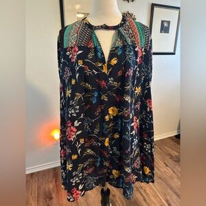 Umgee Bohemian Flare Sleeve Floral Dress 🌺 (fits M-XL)
